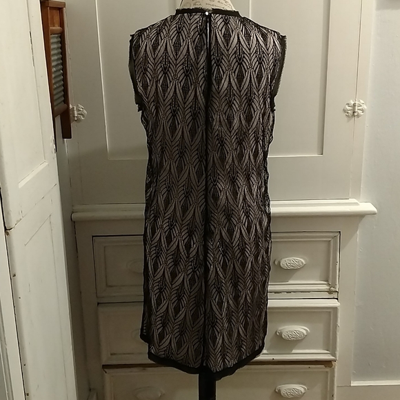 Rachel Roy lace mesh black dress Sz 10 - Picture 4 of 8
